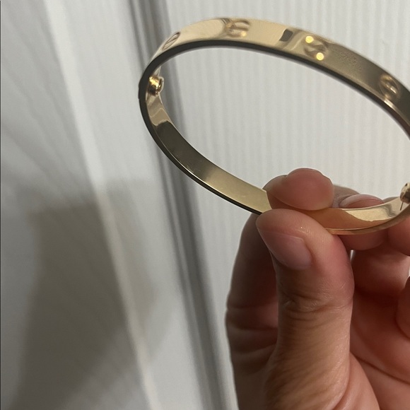 18k solid gold bangle - Picture 4 of 8